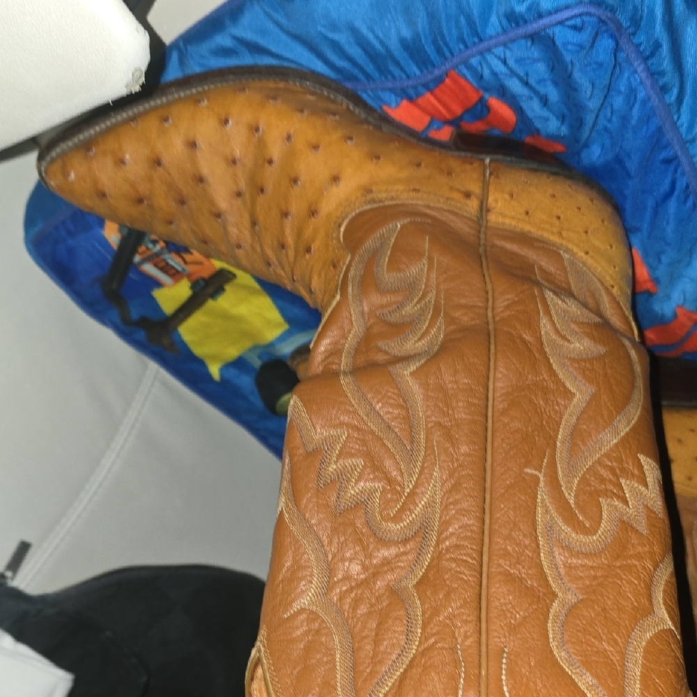Texas Instruments Tan Cowboy Boots - Picture 4 of 4